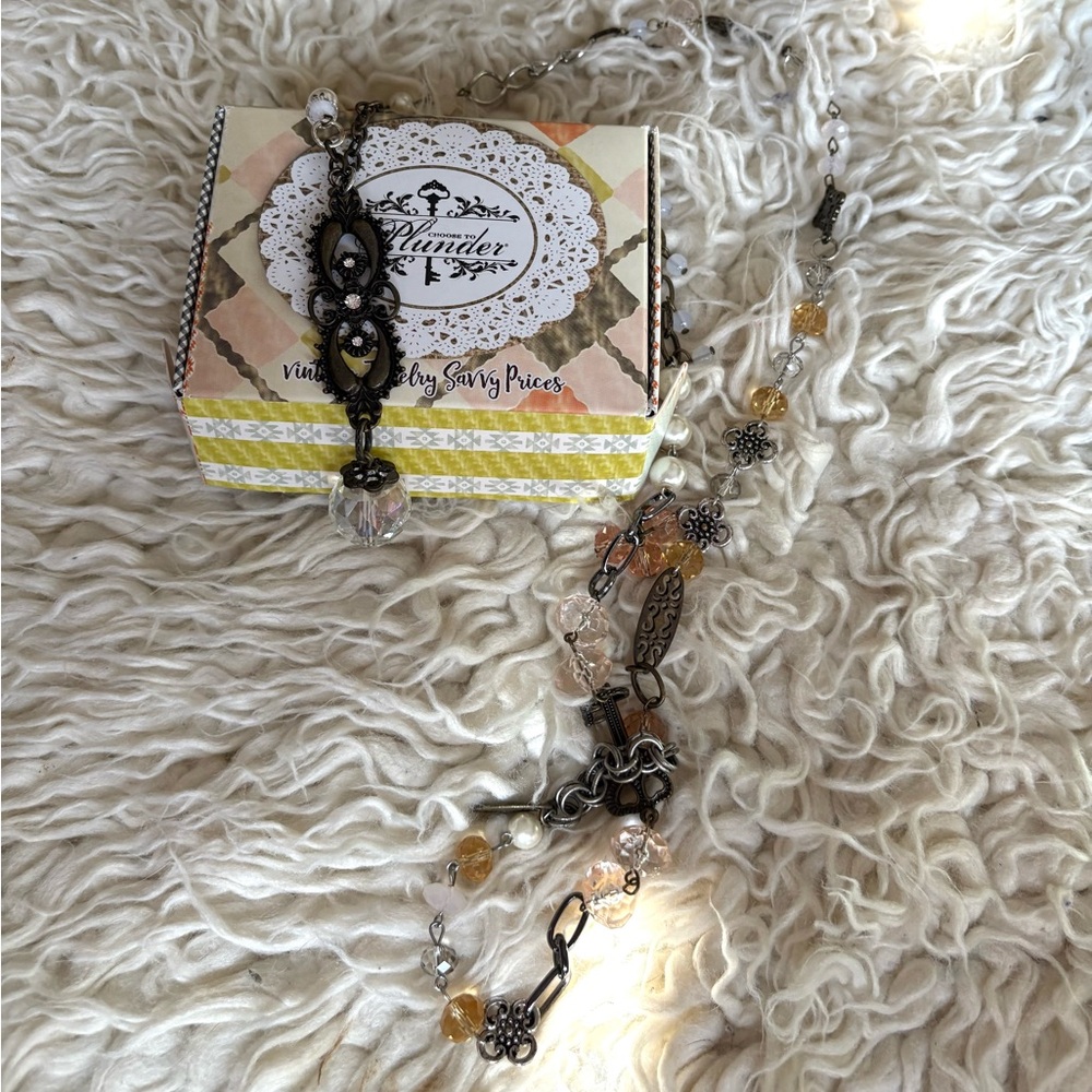 New In Box Plunder Design “Kallie” 48” Long Necklace